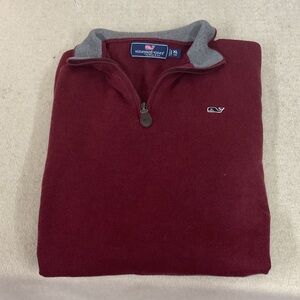EUC Boys long sleeve vineyard vines 1/4 zip pullover shirt